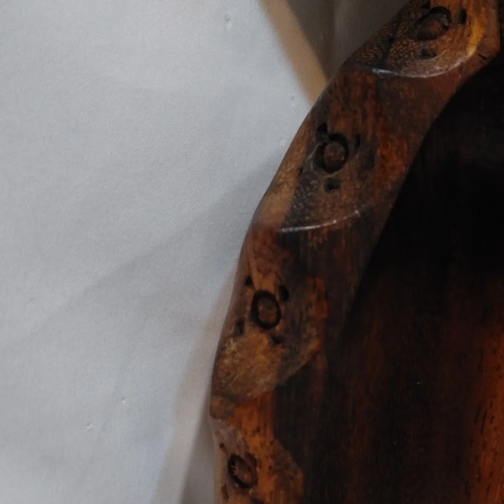Hand Made Monkey Wood Carved Wooden Bowl Pineapple Dish Vintage Tiki Bar - Picture 9 of 13